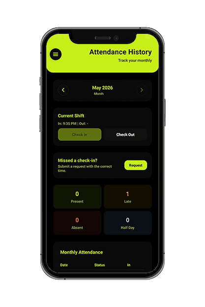 Leave Management Screen